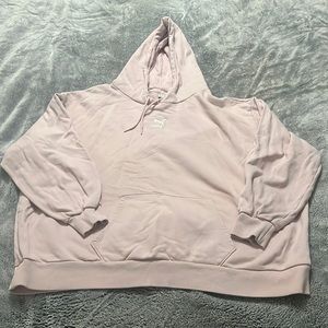 Light Pink Puma Hoodie -size xl